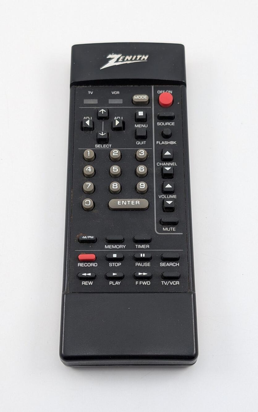 Zenith TV/VCR Remote Control 24-3218 TESTED and WORKING! SEE DESC